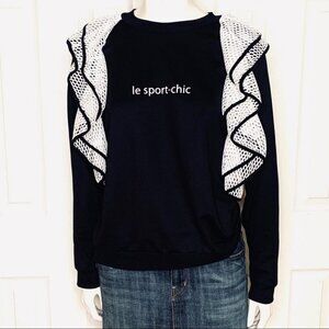 IMPERIAL famous Le  SPORT-CHIC black sweater women size small